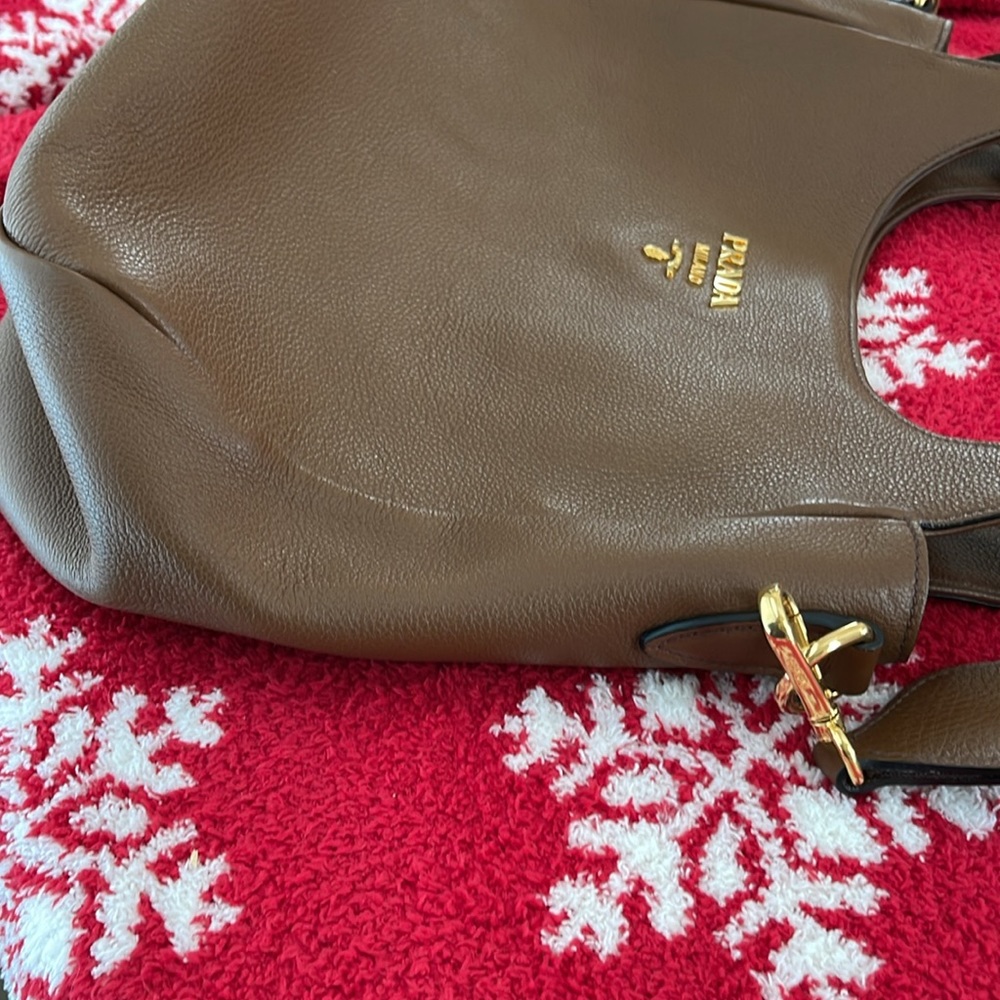 PRADO Milano Vit. Daino Nocciolo Bag w/Dustbag/Prada box - Picture 5 of 14